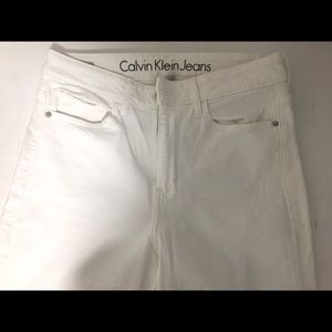 Calvin Klein White High Rise Skinny Jeans